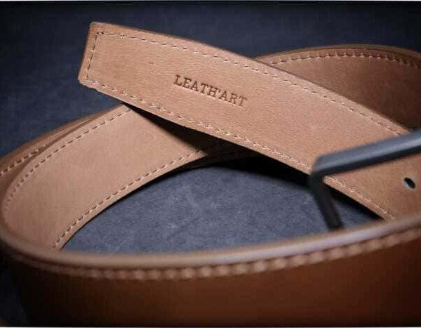 Cow LEather waist belt for Men